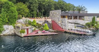 The house also comes with a dock.