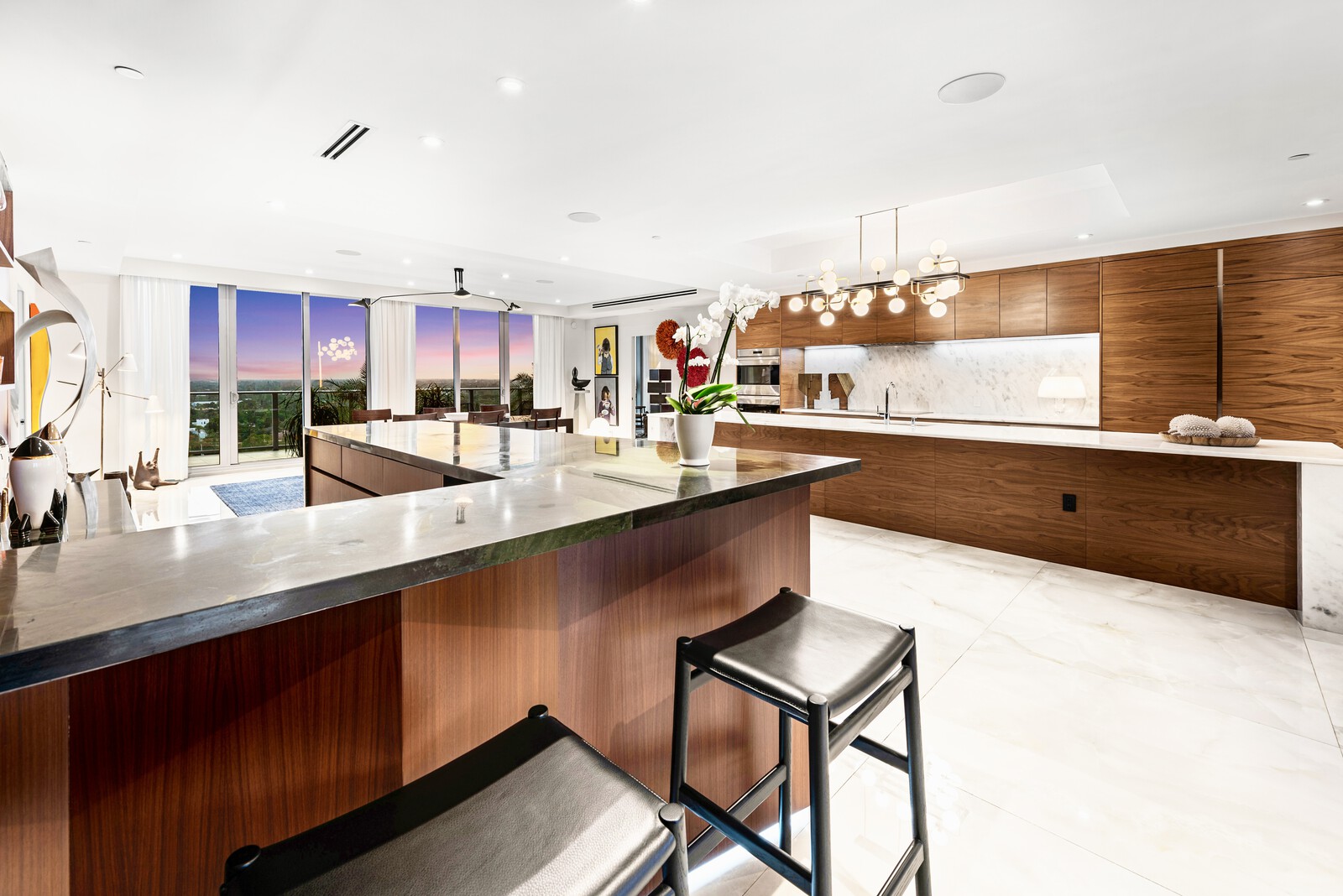 Illustration of Luxury Penthouse Apartments With Private Boat Slips