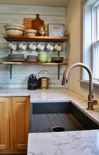 Custom, Maine-made slate sink