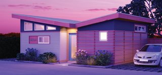 Based out of Canada, Jenesys Buildings offers three different designs of "Laneway" houses. The Wings model is an attractive, contemporary design, with an angled roof, modern finishes, and cladding. It’s a great option to consider if you’re looking for modular homes under $75K.