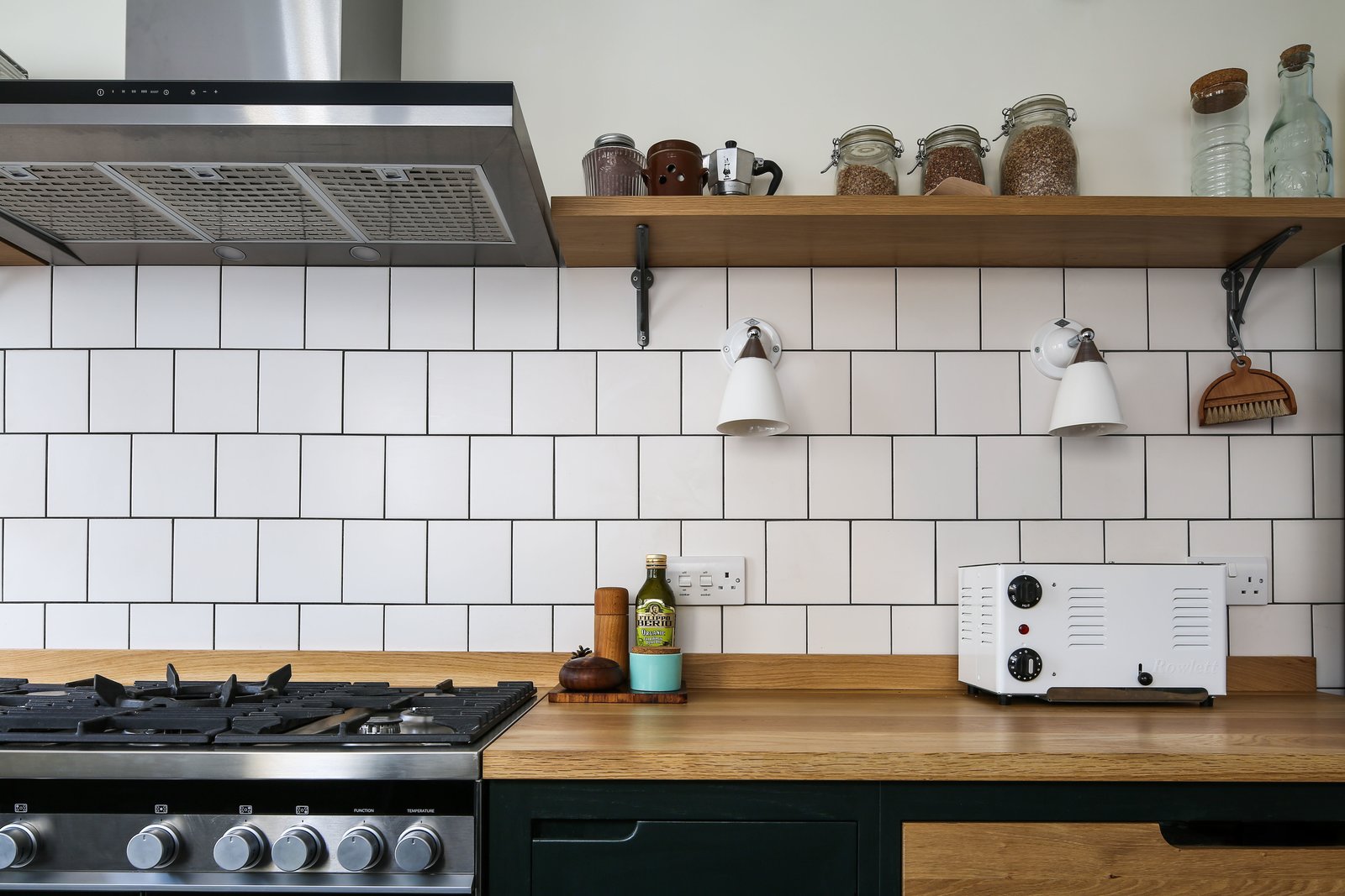 Photo 15 of 15 in Green Industrial Style Galley Kitchen by UpSpring PR ...
