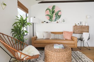 Cozy textures like rattan and fur give each apartment complex a homely feel.