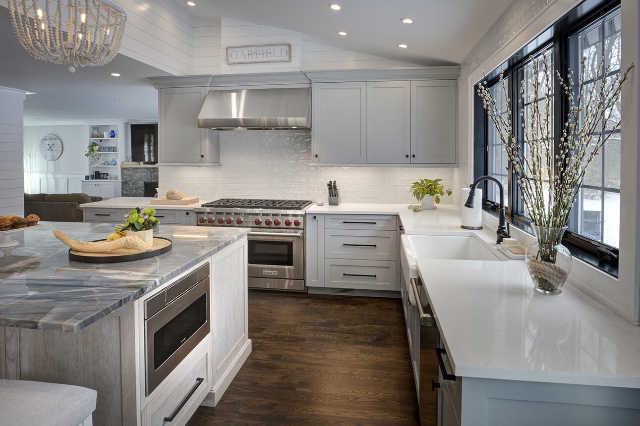 Photo 8 of 38 in Milford Coastal Stunner Kitchen by Design by the ...