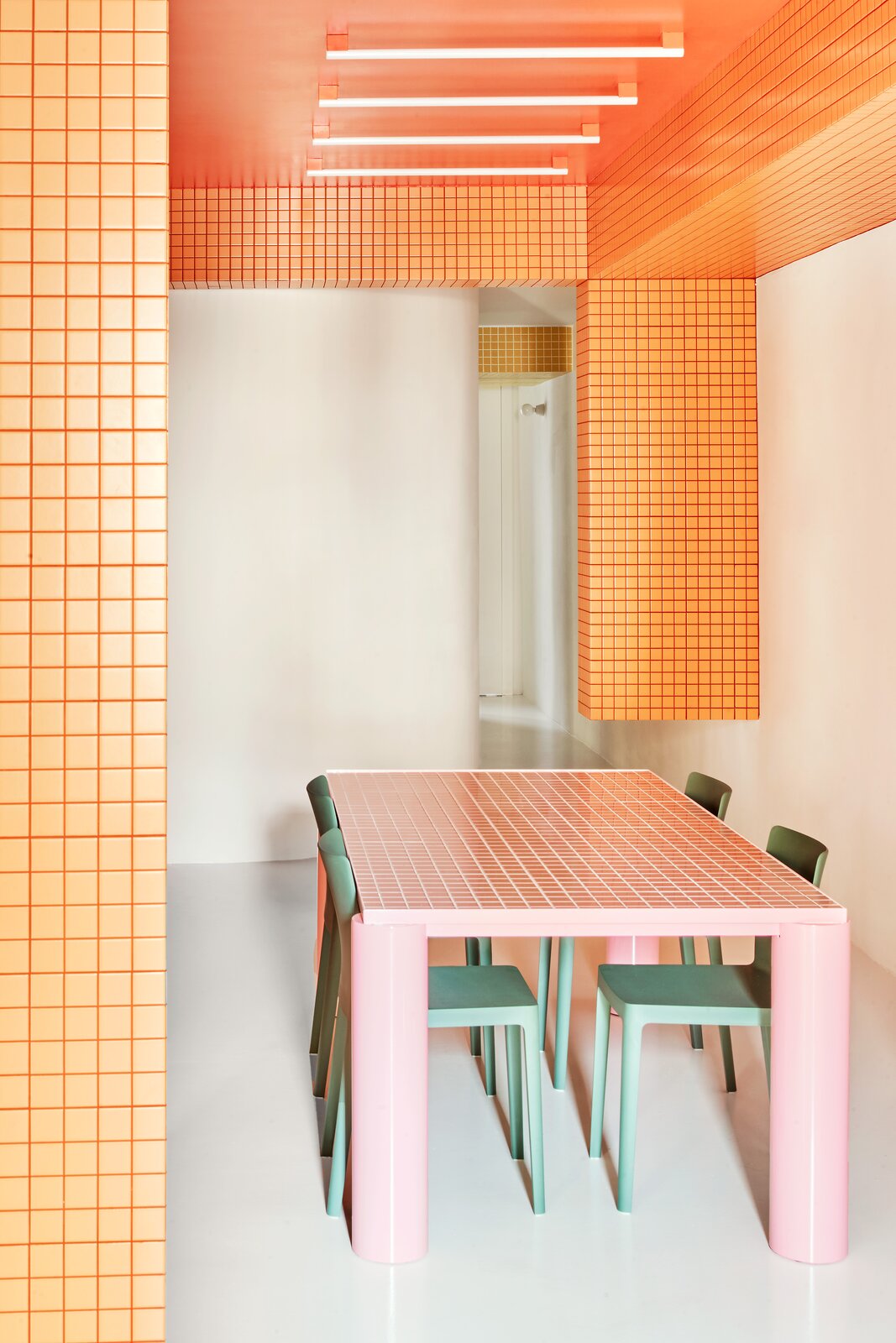 Photo 3 of 16 in ’80s-Inspired Neon Tile Gives a Madrid Apartment a ...