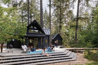 Built-Ins Help Two Tiny Cabins in British Columbia Maximize Every Last Inch