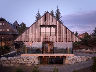 One Side of This Czech Home Feels Like a Traditional Log Cabin—the Other Has Lots of Glass