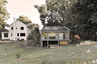 The Garage Was in Bad Shape, So She Swapped It Out for a Crisp Art Studio
