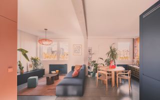 Nine People Once Lived in This Tiny Madrid Apartment, Now Refreshed With Bold Color for Two