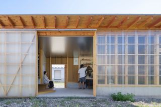 You Enter This Japanese Home Through the Camping Gear Storage Area
