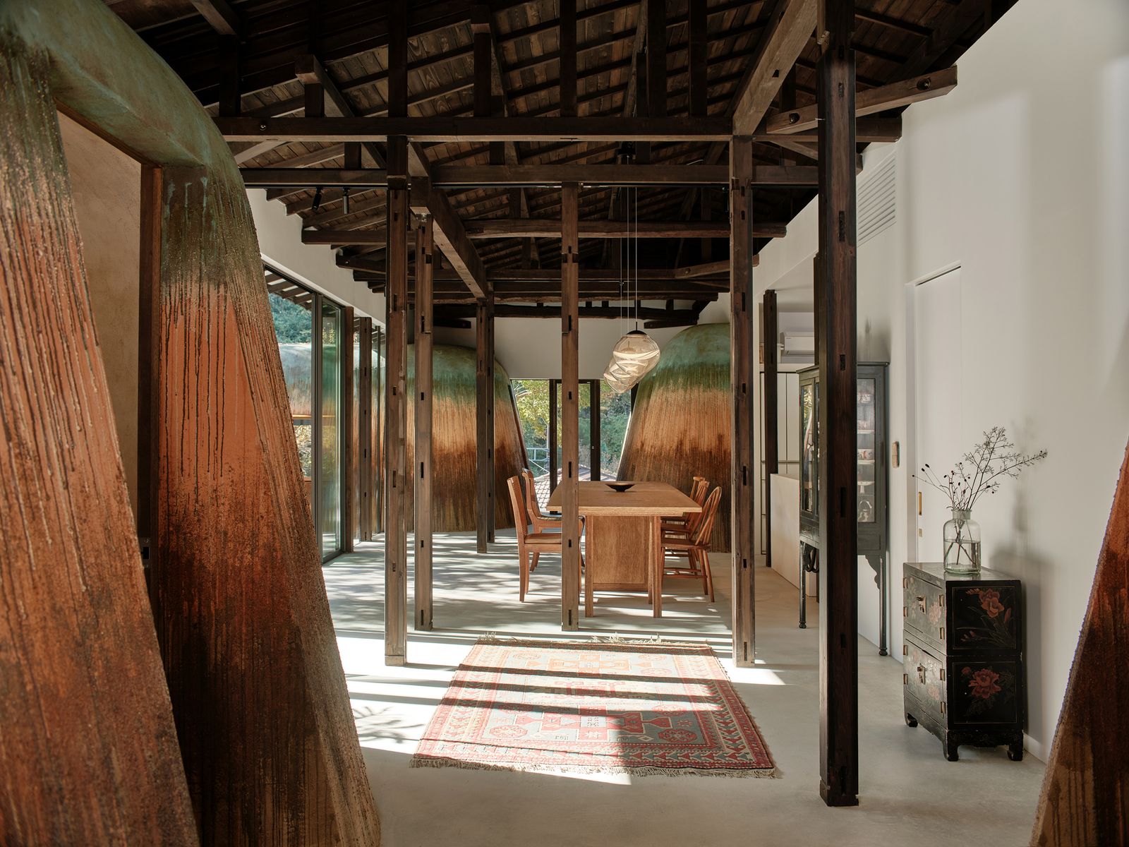 Photo 6 of 12 in The Clay Domes Anchoring This Japanese Home Are ...