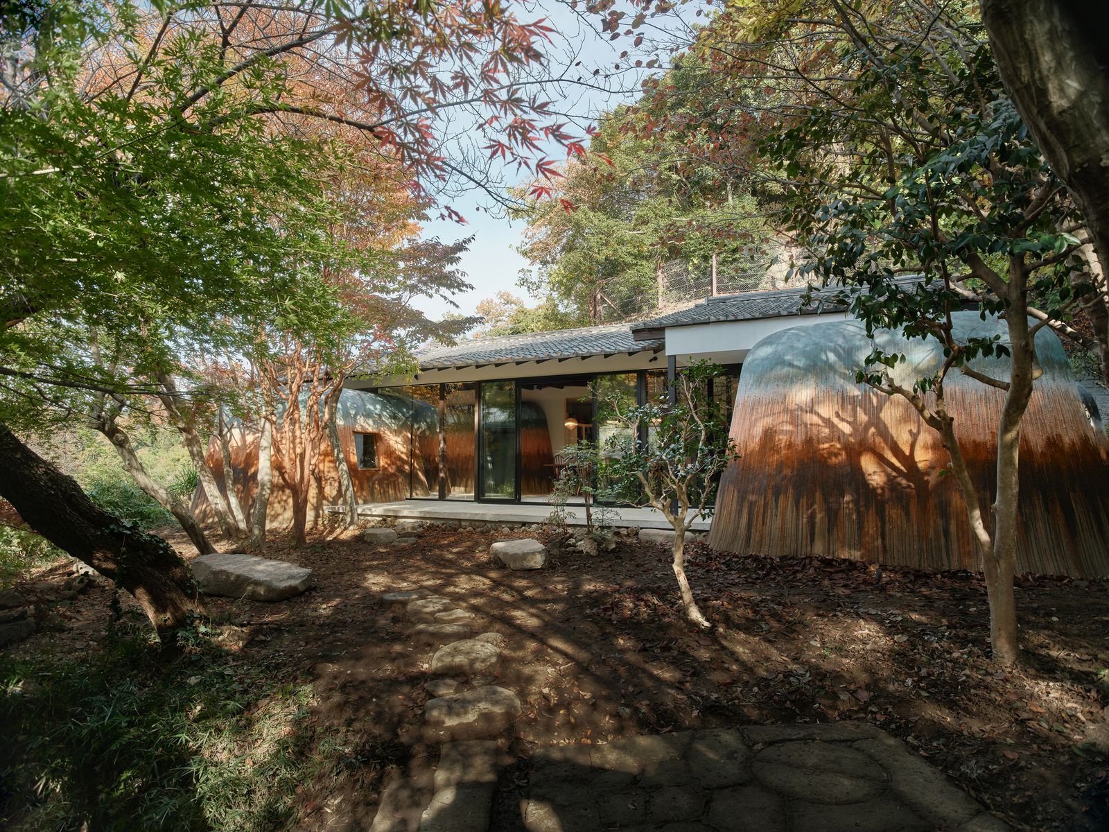 Photo 2 of 12 in The Clay Domes Anchoring This Japanese Home Are ...