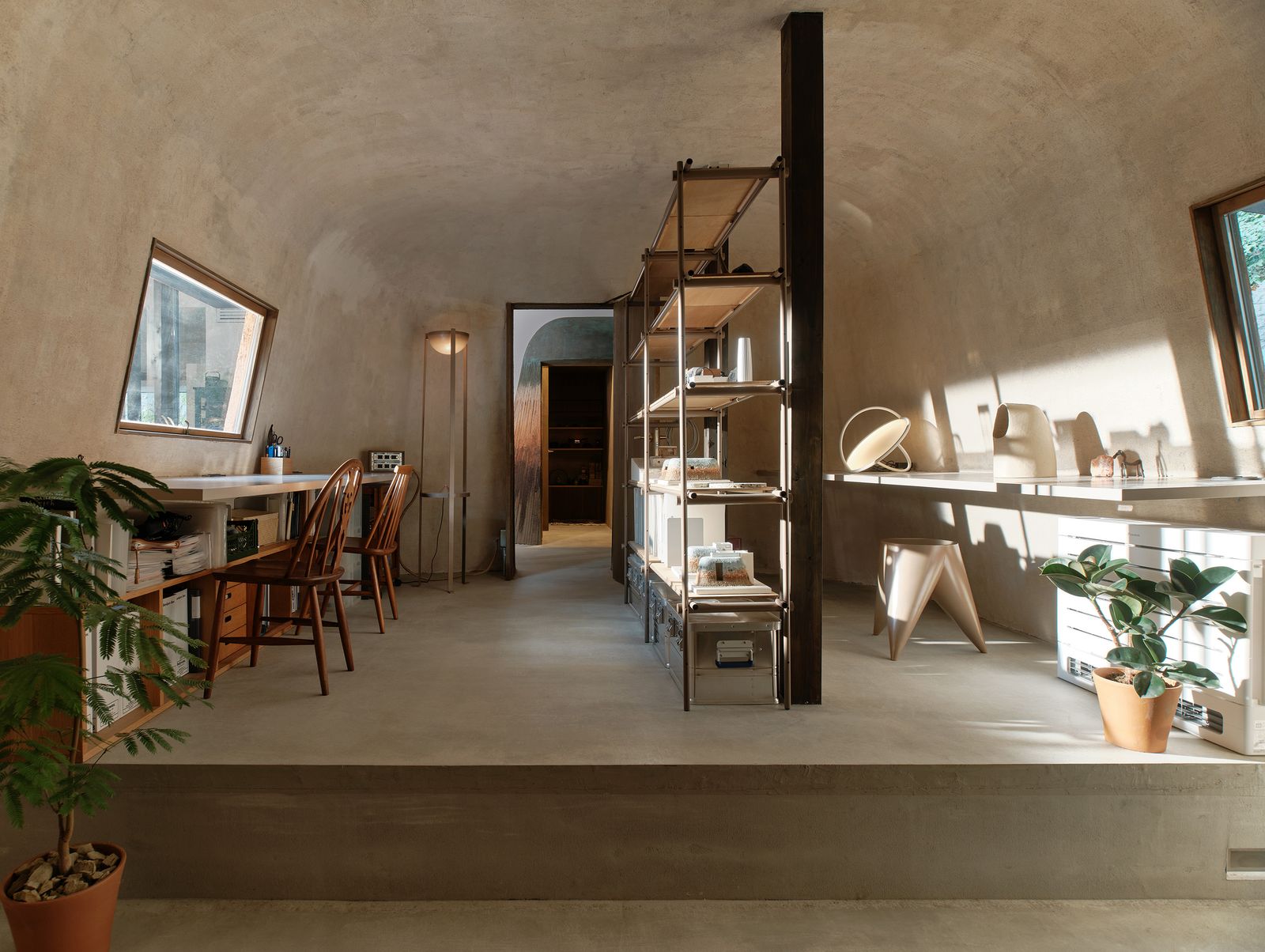 Photo 10 of 12 in The Clay Domes Anchoring This Japanese Home Are ...
