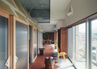 They Put a Mini House Inside This Sixth-Floor Apartment in Japan