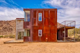 If You’re Into Heavy Metal, Here’s a Cor-Ten Steel Cabin in Joshua Tree for $1.9M