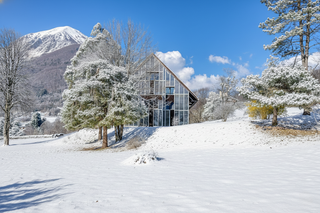 Iridescent Solar-Thermal Panels Give This €2.85M French Chalet Its Shine
