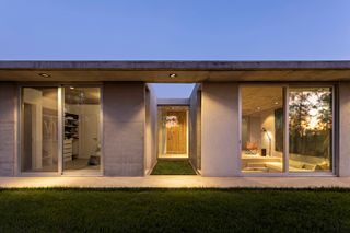 The Sunken Living Room in This Concrete Buenos Aires Home Looks Surprisingly Cozy