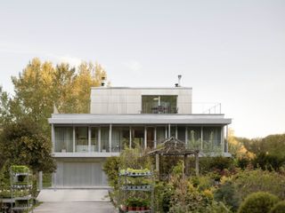 Corrugated Aluminum Actually Feels High-End at This Indoor/Outdoor Slovakia Home