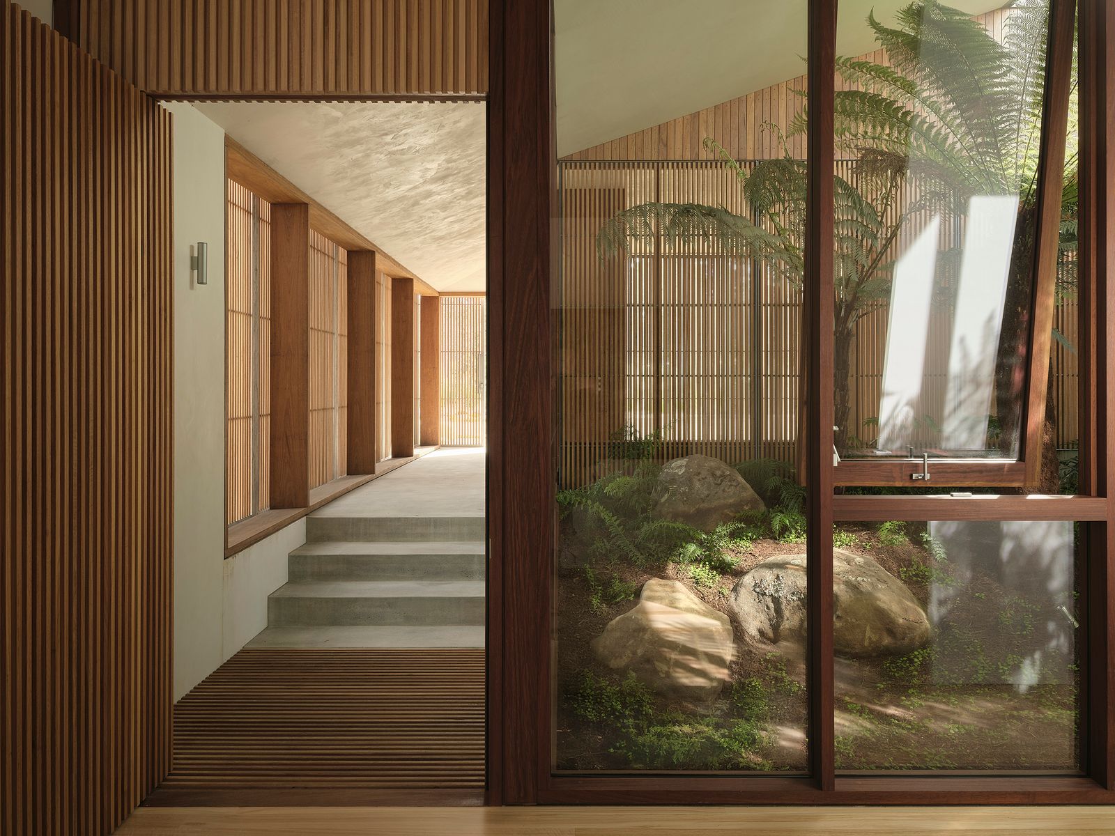 Photo 6 of 18 in Floor-to-Ceiling Glass Sliders Peel Back Entire…