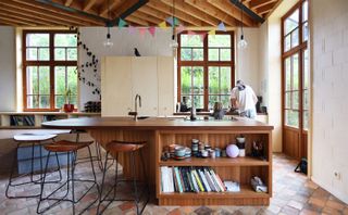 The Interior of This Brick Home in Belgium Takes an Unexpected Turn