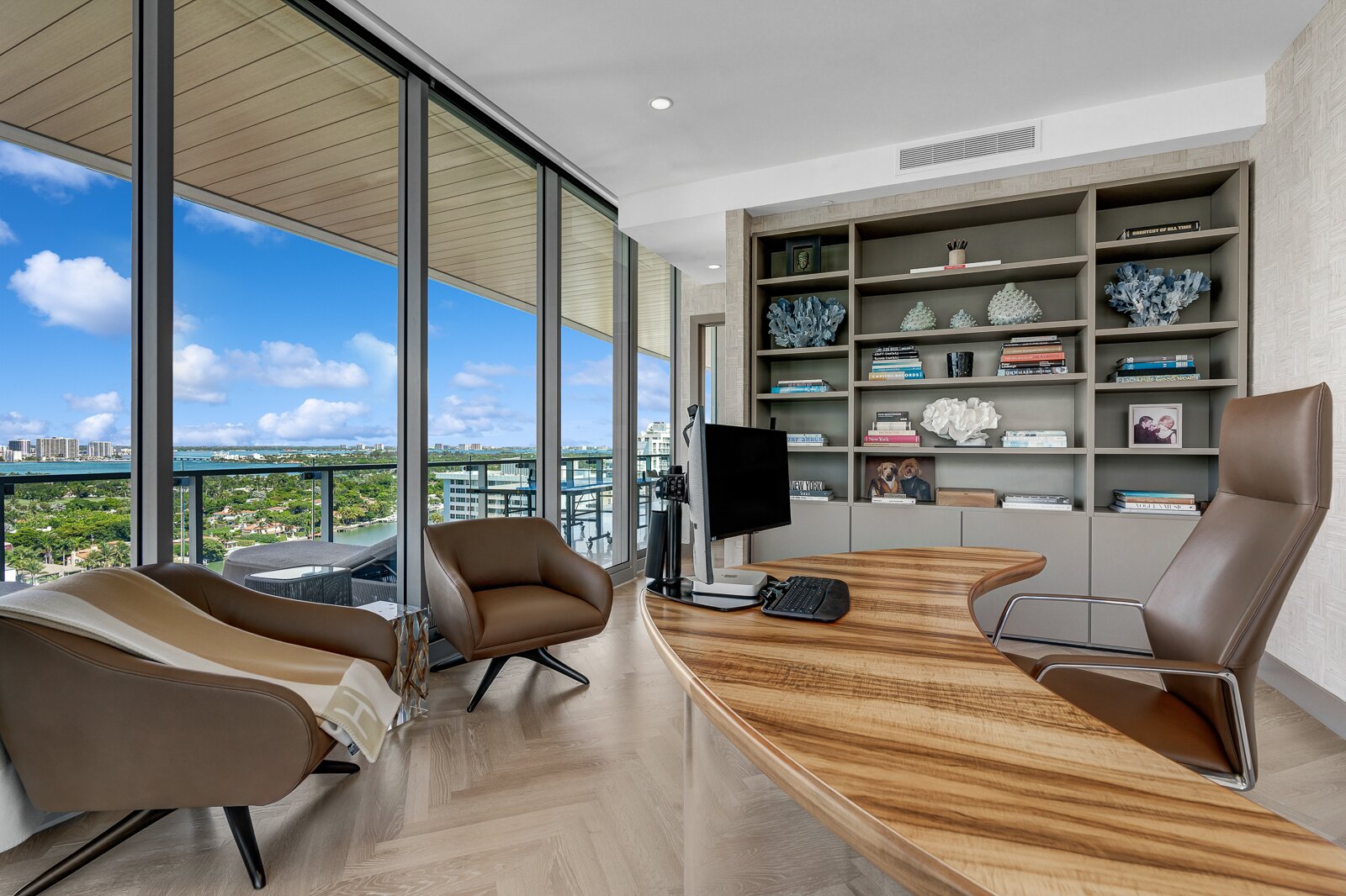 View of Photo 7 of 13 in Oceanfront Penthouse with Starlit Movie Theater, Art ...