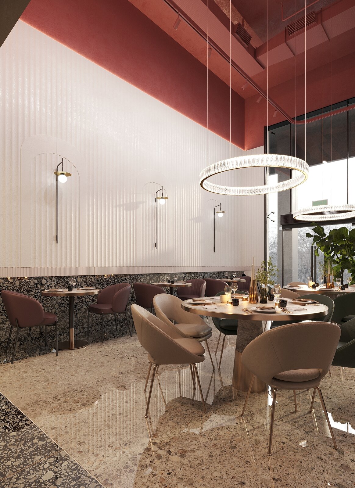 Photo 5 of 8 in Elegant restaurant in Saudi Arabia by ZIKZAK Architects ...