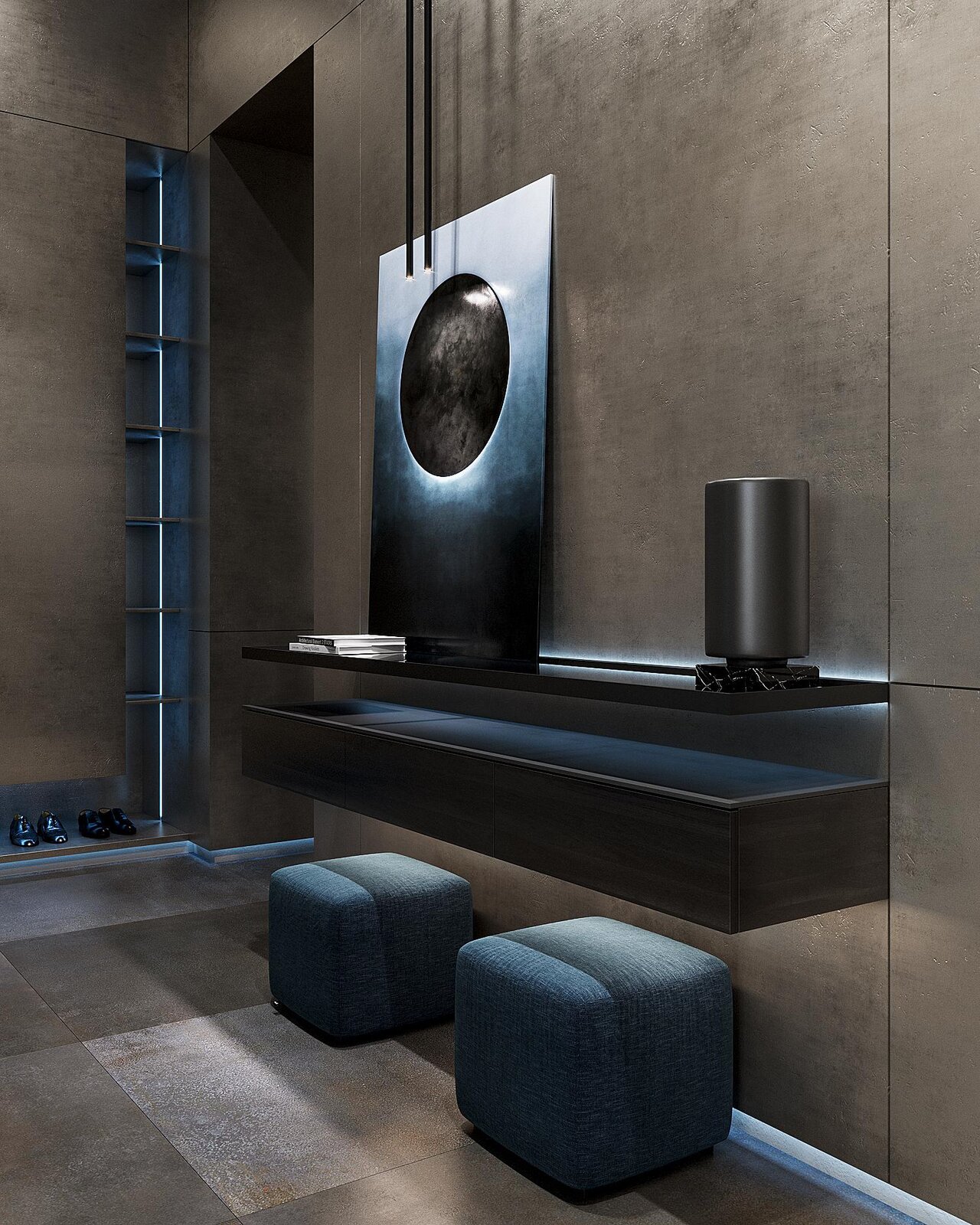 Image showcasing Photo 9 of 34 in BLACK LUXURY - penthouse by SENCE ARCHITECTS - Dwell