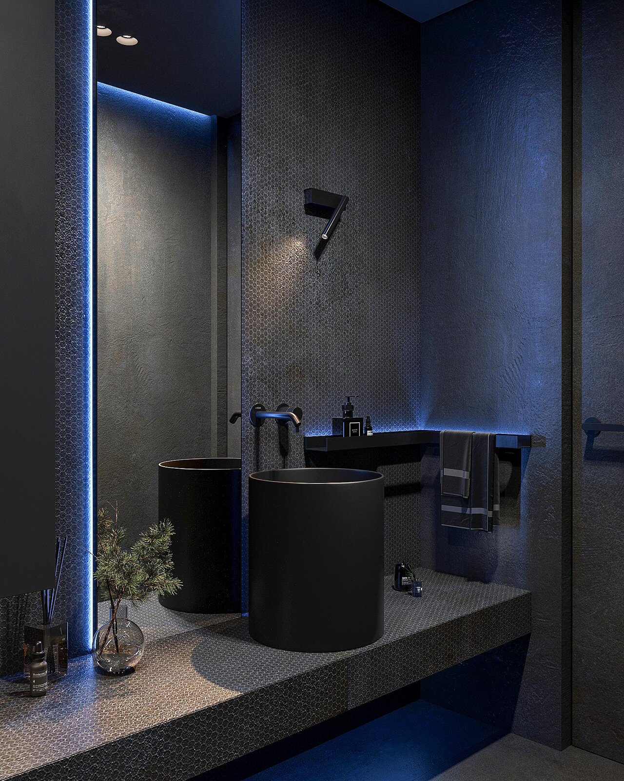 View of Photo 13 of 34 in BLACK LUXURY - penthouse by SENCE ARCHITECTS - Dwell