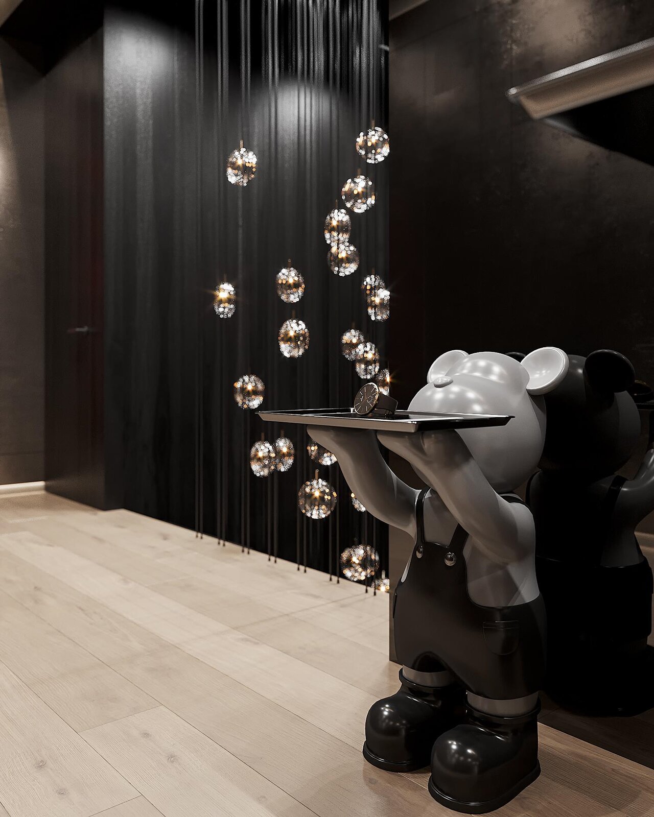 Image showcasing Photo 1 of 34 in BLACK LUXURY - penthouse by SENCE ARCHITECTS - Dwell