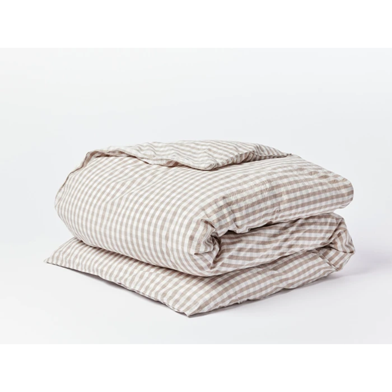 Coyuchi Coastal Gingham Organic Duvet Cover Dwell