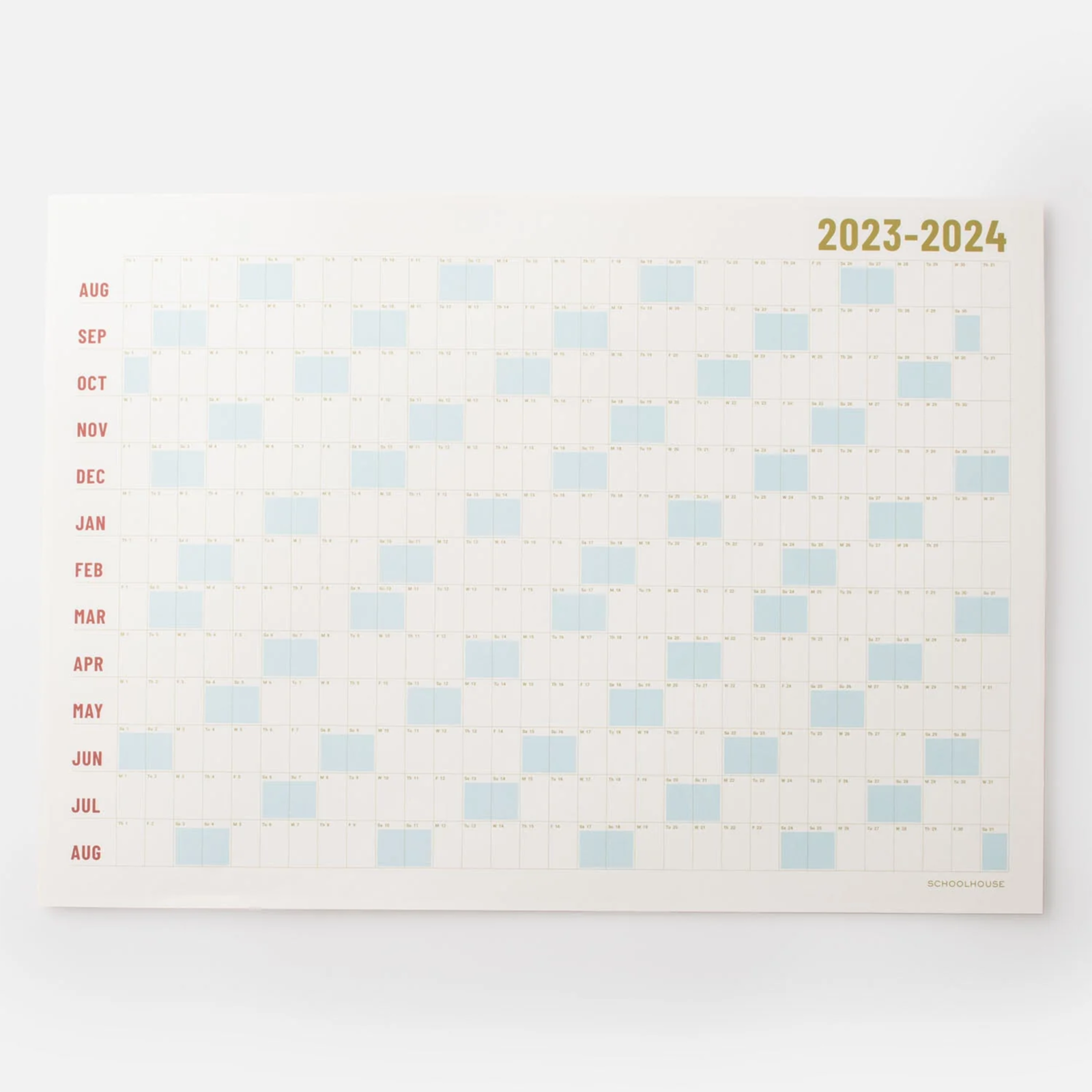 Schoolhouse 2023-2024 Academic Big Picture Calendar by Schoolhouse Electric & Supply Co. - Dwell
