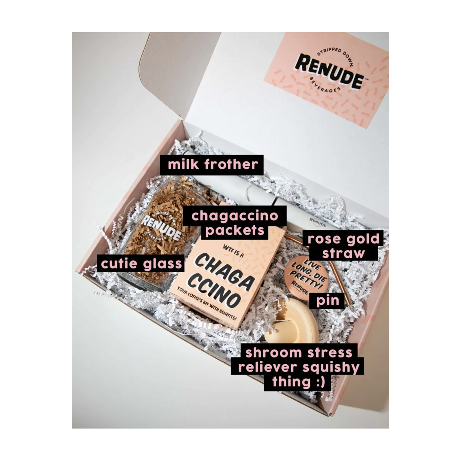 ReNude Chagaccino 10Pack Gift Box by Dwell Dwell