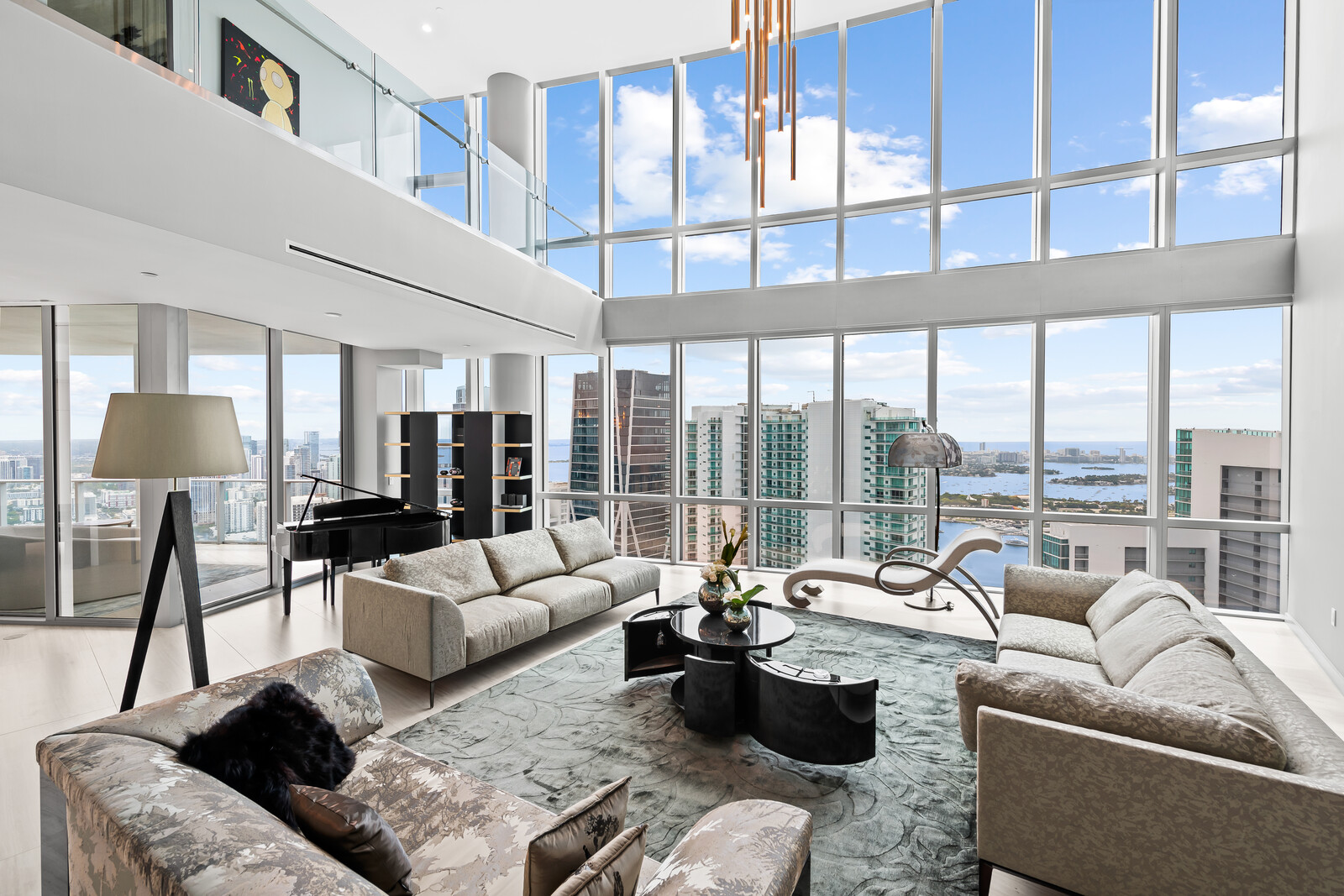 Duplex Penthouse Above The Sky Features Private Elevator and Sweeping ...
