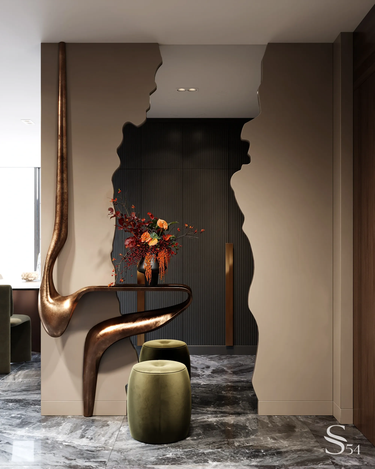 Photo 2 of 13 in Design project for an apartment with art objects in ...