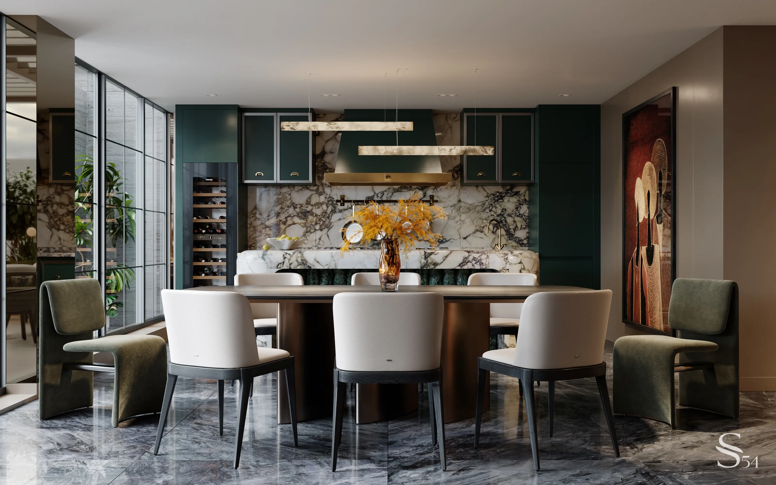 Photo 4 of 13 in Design project for an apartment with art objects in ...